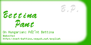 bettina pant business card